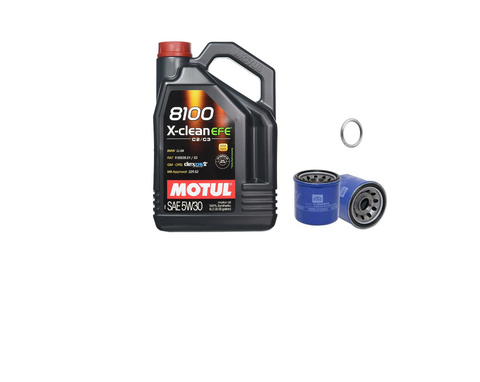 Motul 8100 5W30 X-Clean EFE Oil Change Kit 02-14WRX, 04-21 STI, 04-09 FXT, 05-09 LGT/OBXT