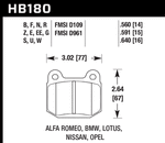 Hawk Performance Rear Brake Pads For 04-17 STI - HP Plus (Special Order)